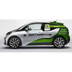 BMW i3 car print for hairdresser