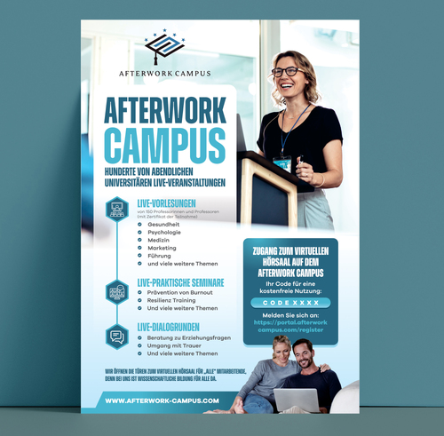Plakat/Handzettel für Bildungs- und Gesundheitsservice