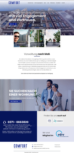 Webdesign für Hausverwaltung