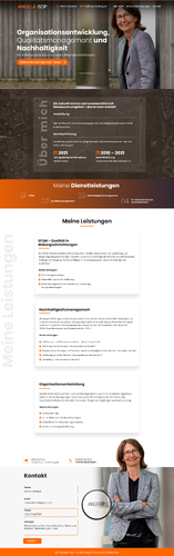 Webdesign für Beratung zu Themen der Qualität und Nachhaltigkeit