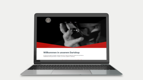  Webdesign für lokalen Dart-Shop