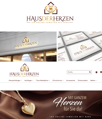  Logo & Visitenkarte für Handel mit Echtschmuck im Webshop
