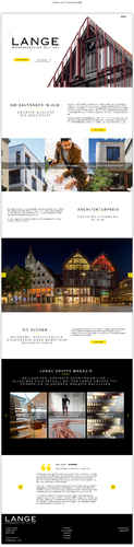  Webdesign für einen  Bauträger und Projektentwickler