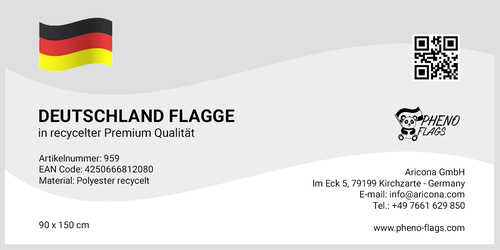 Etiketten-Design für eine recycelte Flagge gesucht