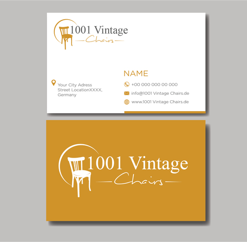  Logo & Visitenkarte für Restaurierung alter Stühle