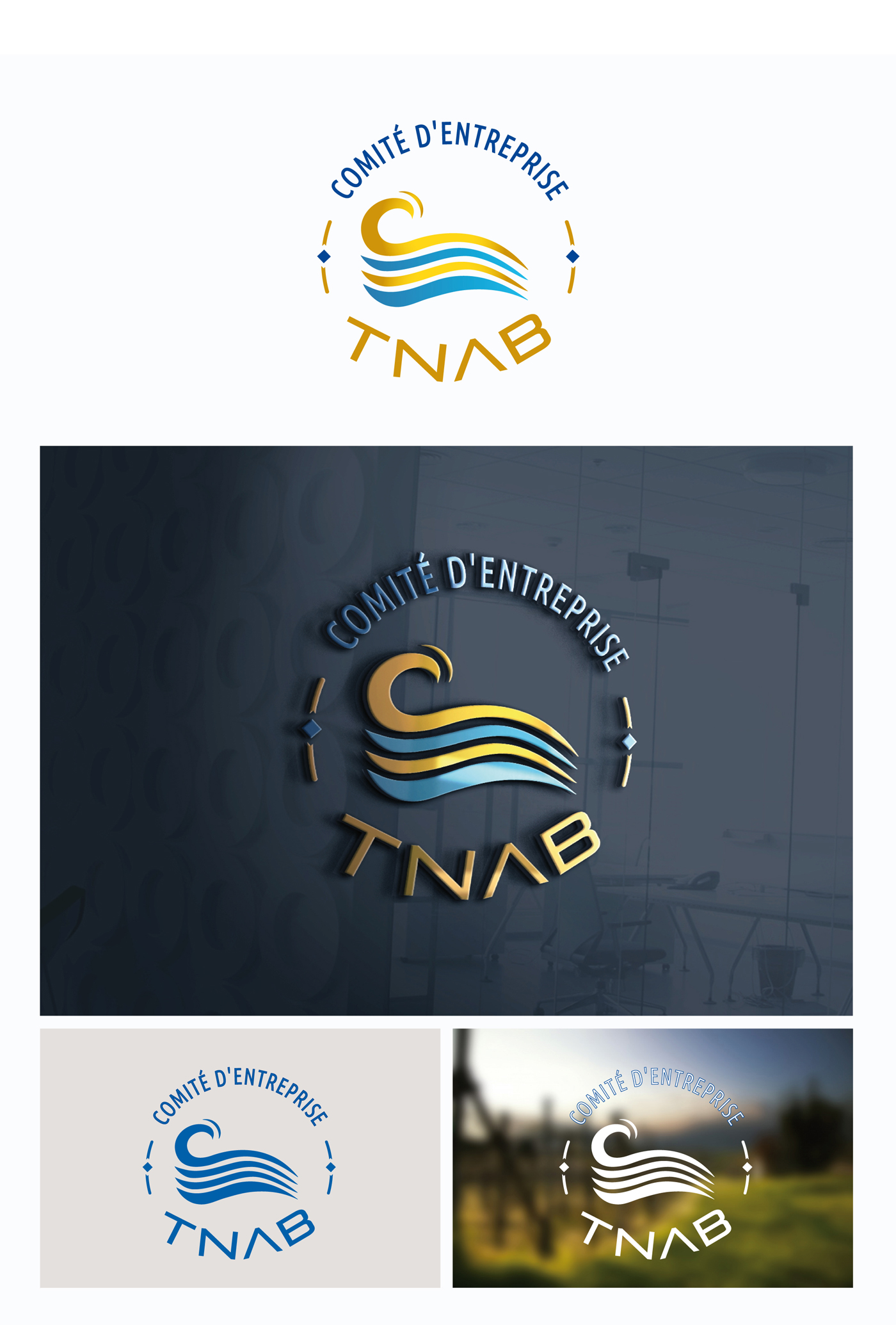 Design de un logo dynamique et moderne pour TNAB