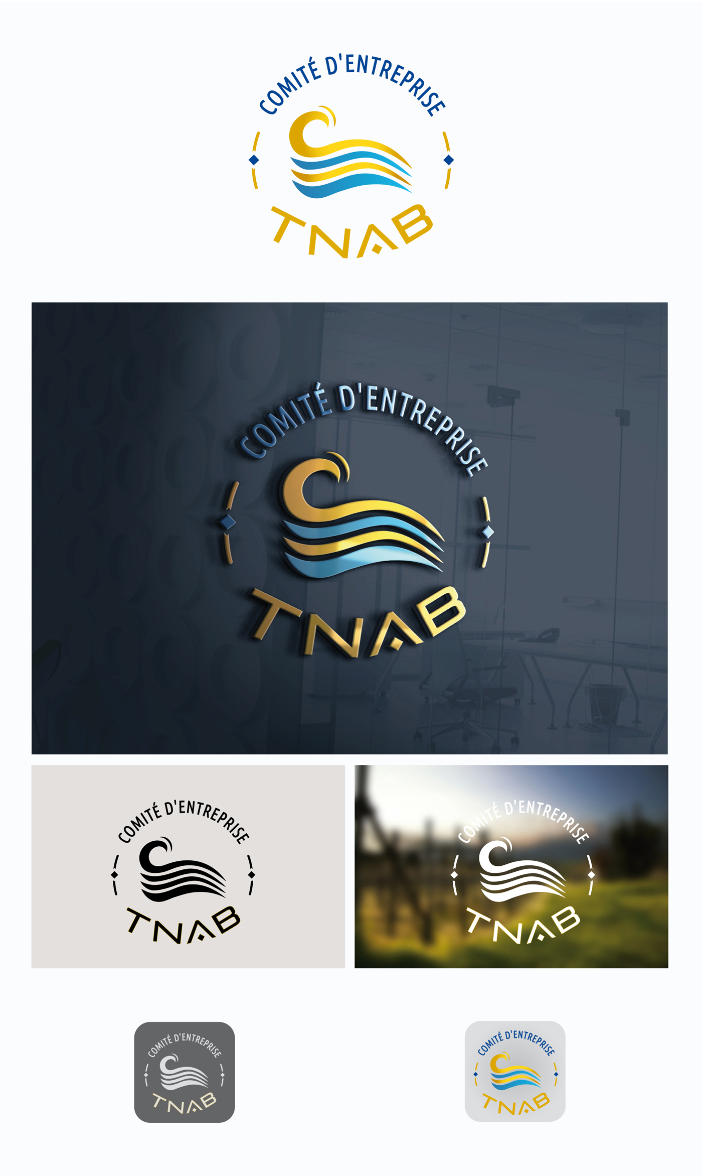 Design de un logo dynamique et moderne pour TNAB