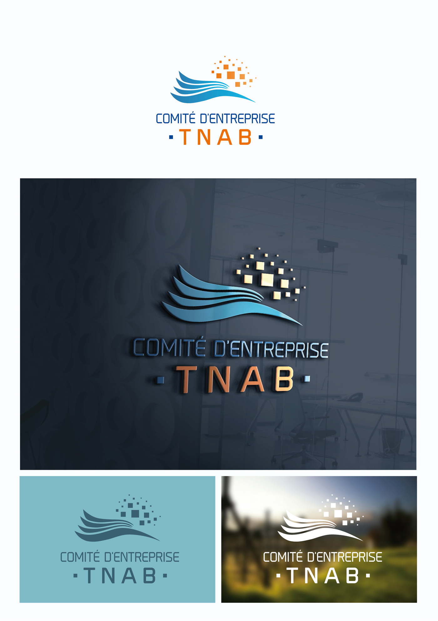 Design de un logo dynamique et moderne pour TNAB