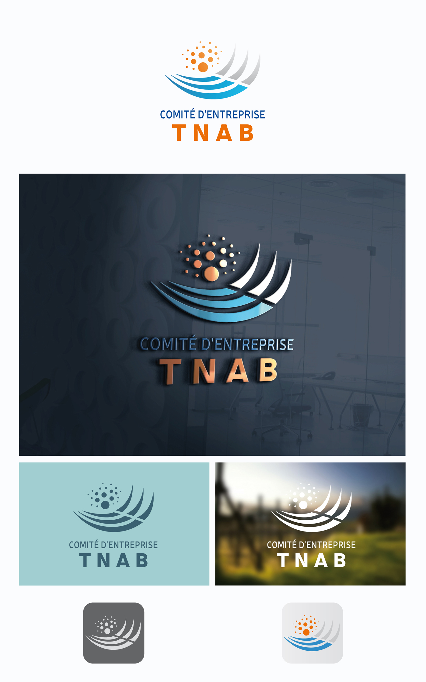 Design de un logo dynamique et moderne pour TNAB