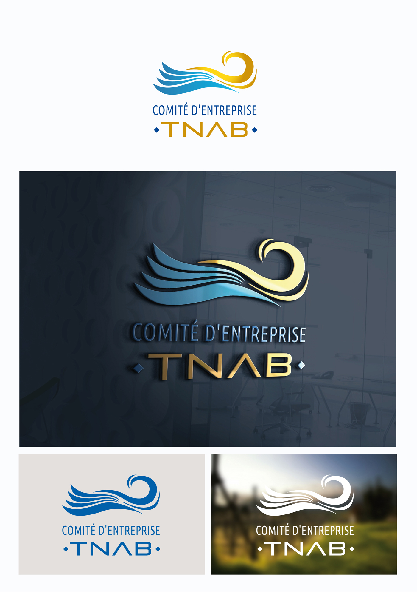 Design de un logo dynamique et moderne pour TNAB