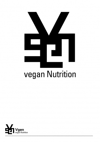 Logo-Design für vegane Nahrungsergänzungsmittelmarke.