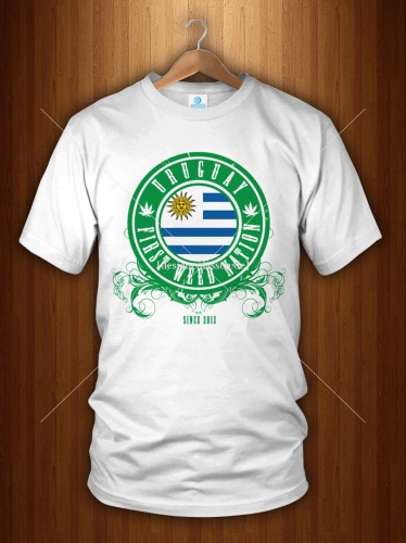 T-shirt Design: Uruguay Cannabis Legaliesierung