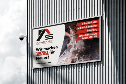  Bauzaun-Banner für Abbruchfirma und Schadstoffsanierung