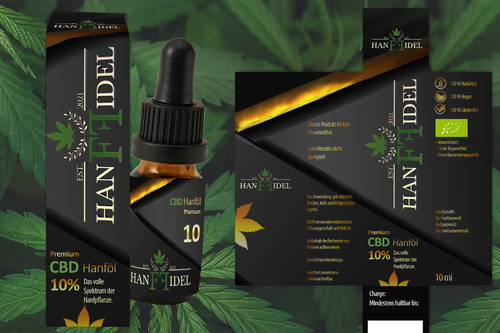 Verpackungsdesign für CBD-Öl