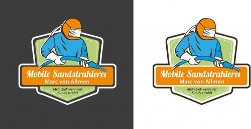  Logo-Design für Mobile Sandstrahlerei