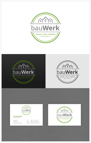 Modernes Logo-Design für Bauleistungsunternehmen