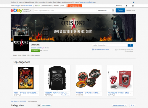 Onlineshop sucht Banner