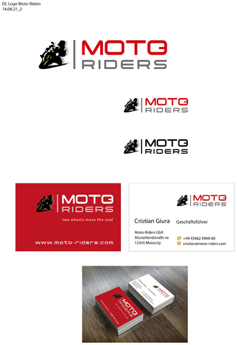 Logo & Visitenkarte für Community von Motorradfahrern