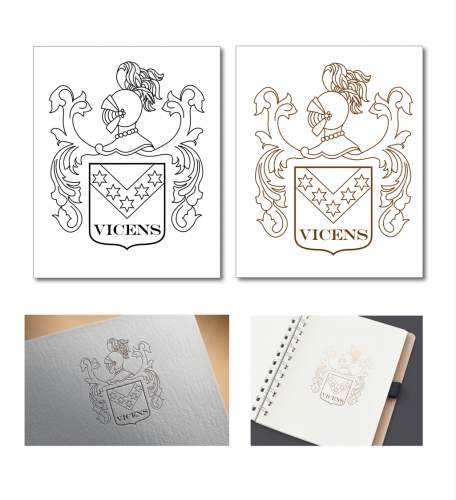  Wappen für Briefpapier usw.