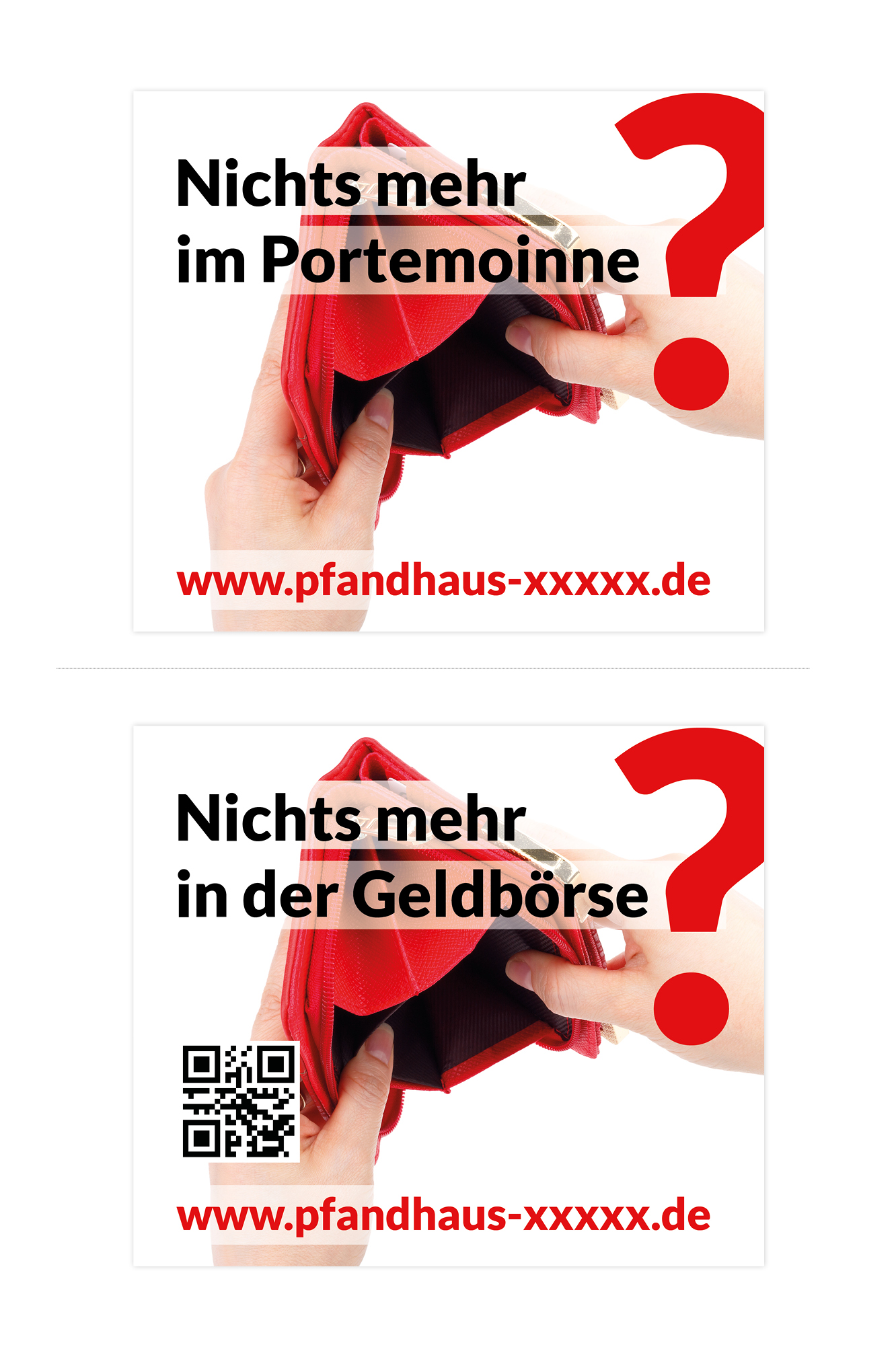 Plakat-Design für Pfandhaus gesucht