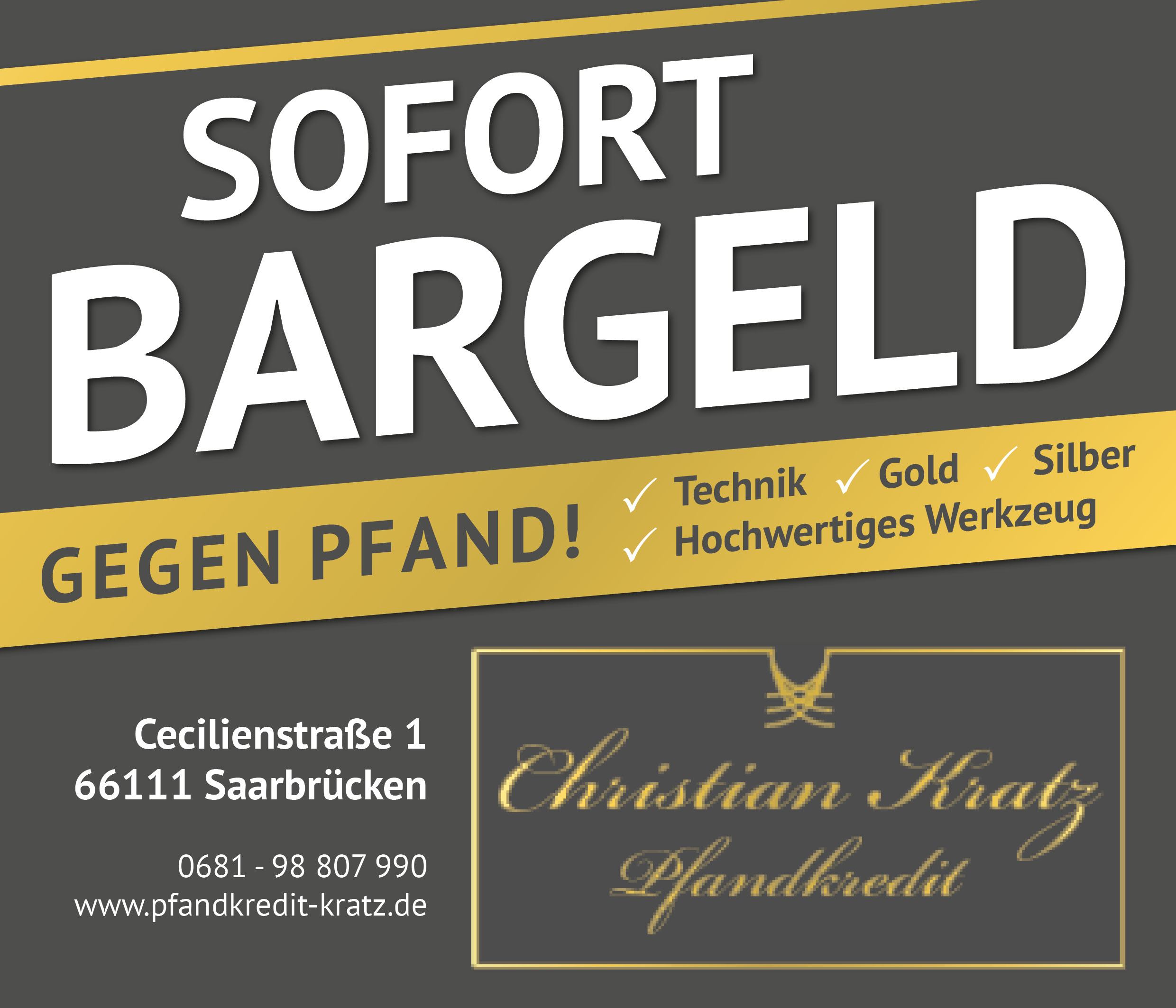 Plakat-Design für Pfandhaus gesucht