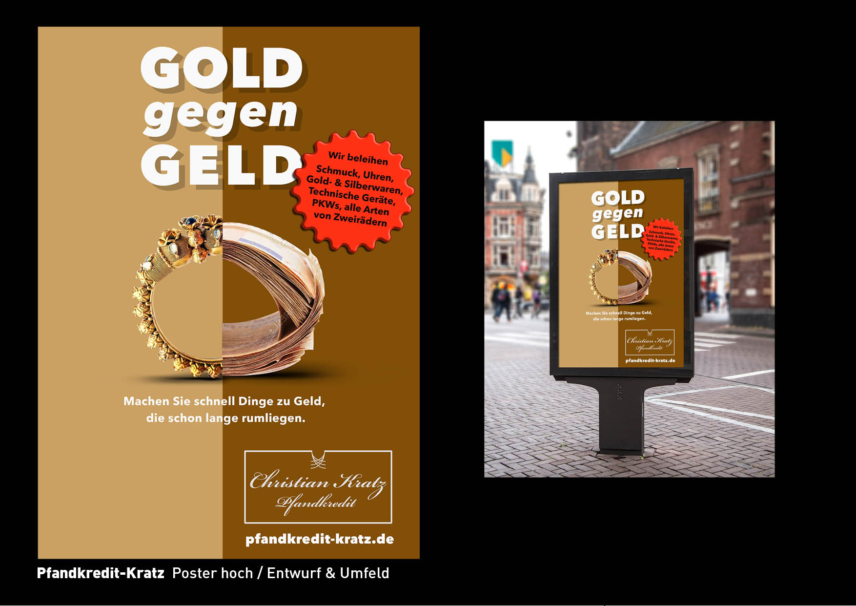 Plakat-Design für Pfandhaus gesucht