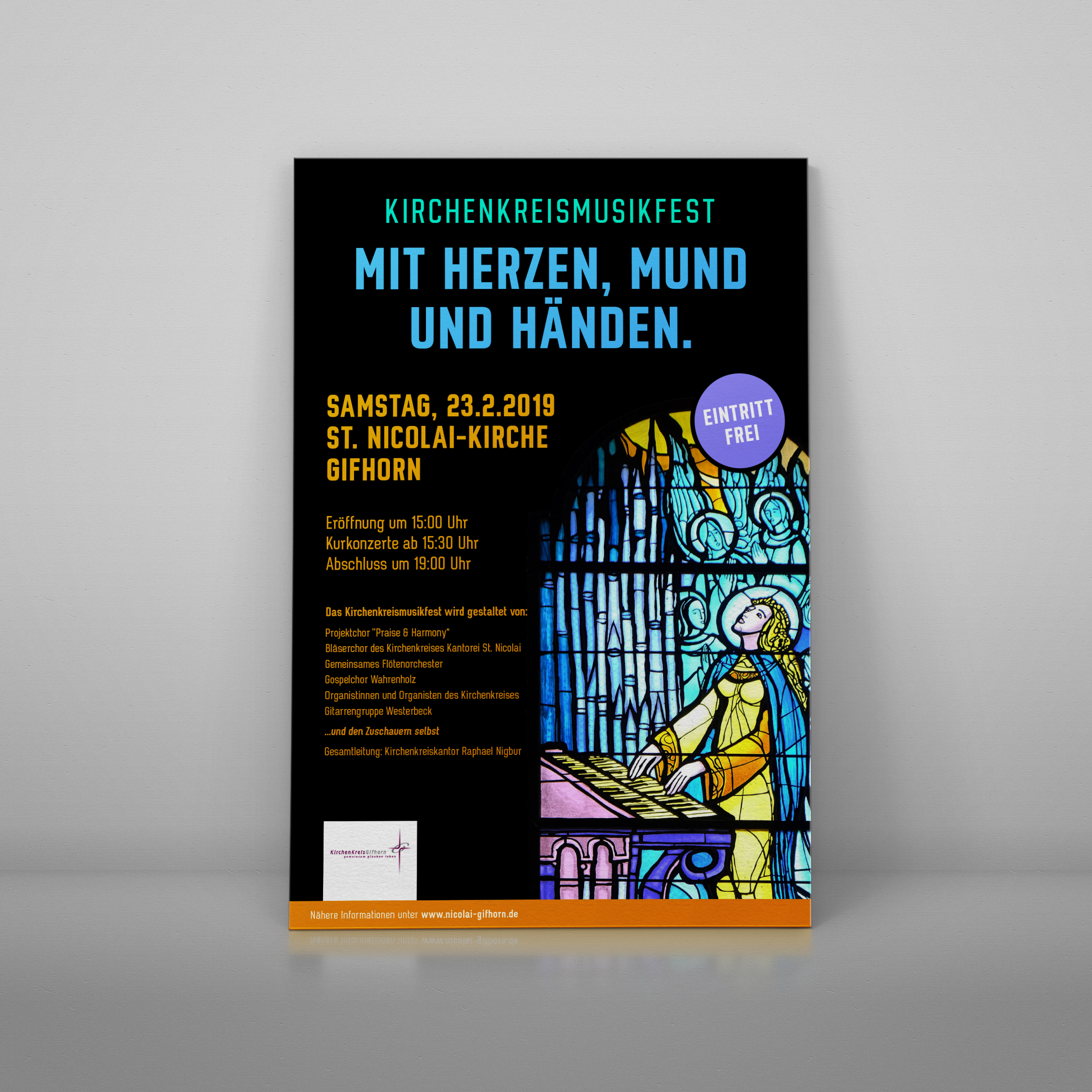 Für das Kirchenkreismusikfest wird ein Plakat gesucht