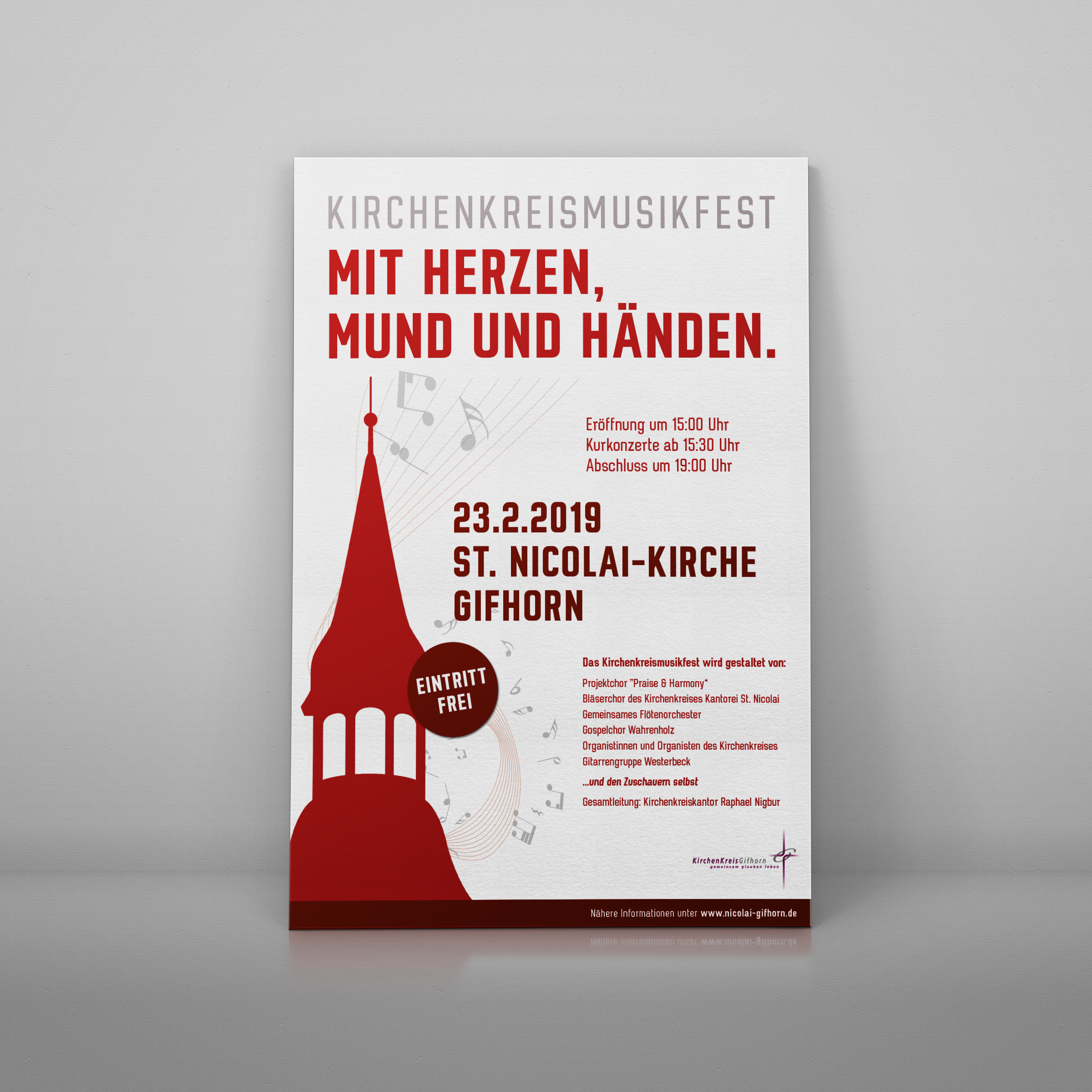 Für das Kirchenkreismusikfest wird ein Plakat gesucht