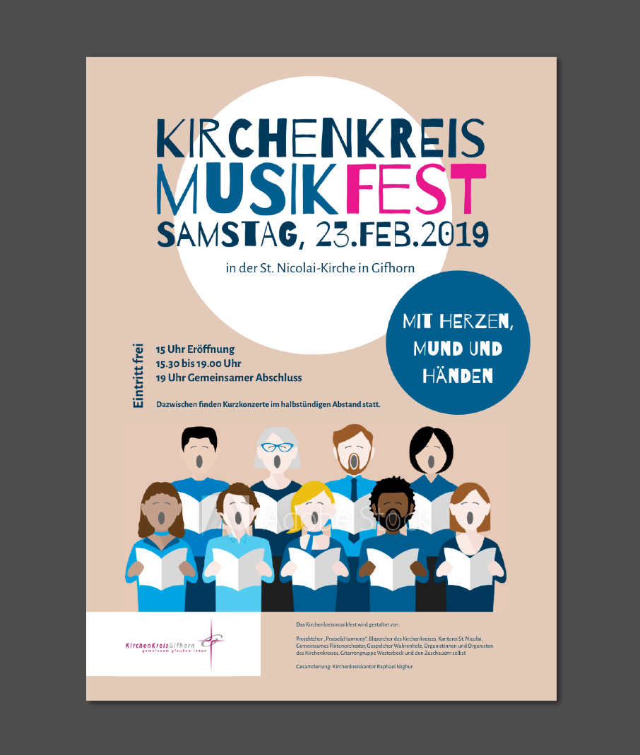 Für das Kirchenkreismusikfest wird ein Plakat gesucht