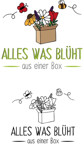 Pflanzen-Starterpakete für Bienen suchen authentisches Logo