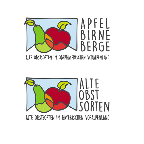 Logo-Design  für Projekt „Alte Obstsorten im Alpenvorland