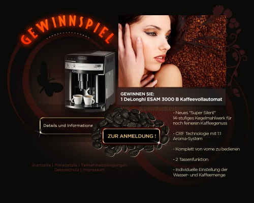 DeLonghi Kaffeemaschine Gewinnspiel