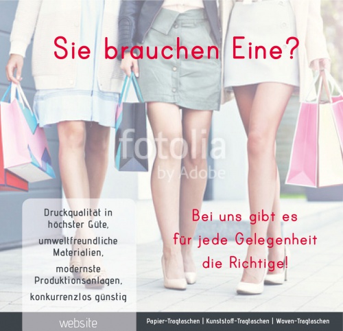 Flyer-Design für Tragetaschen