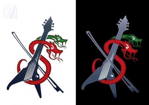 Logo-Design für Rock-E-Geigen Duo