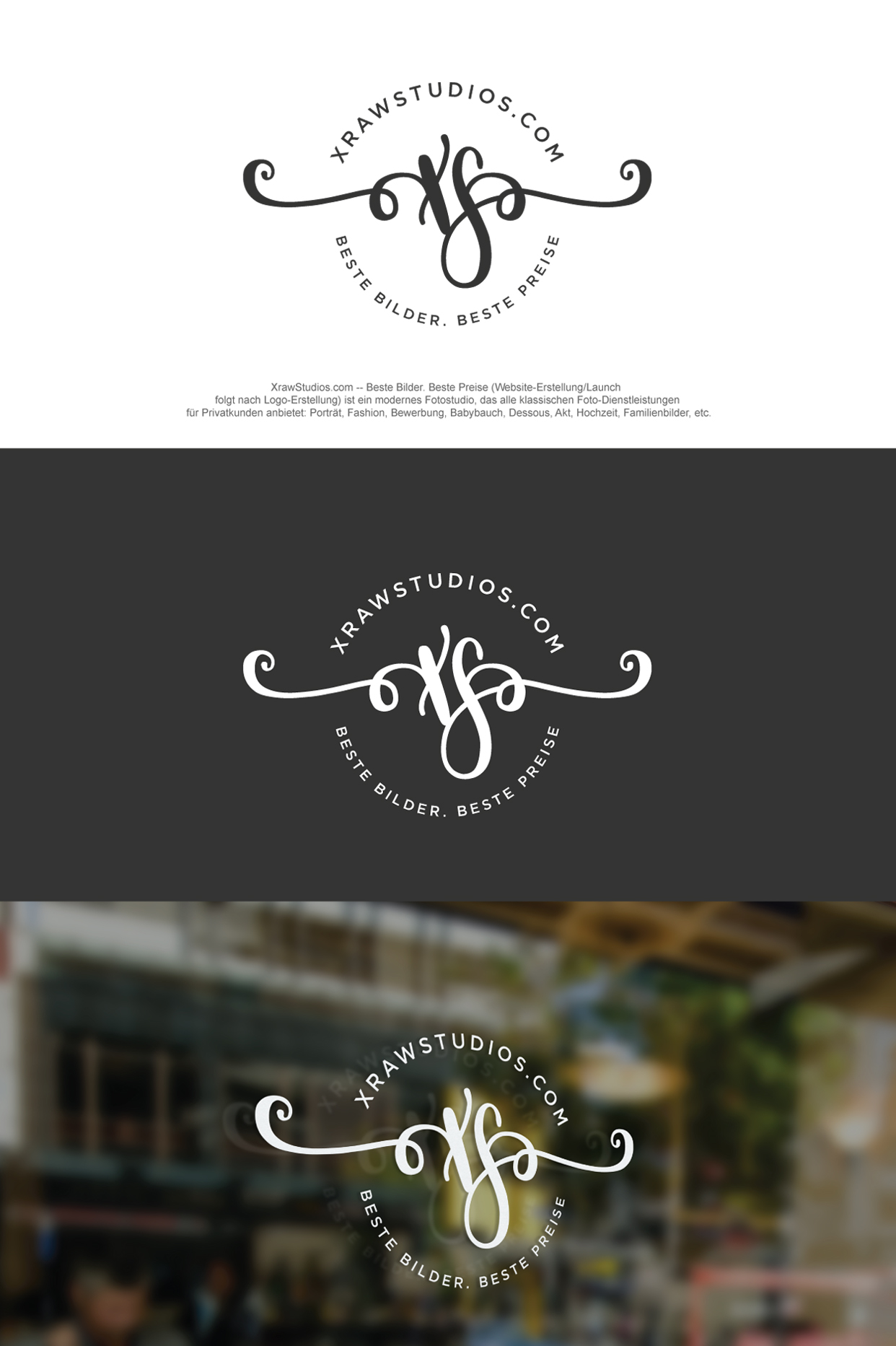 Logo, CorporateDesign und Website-Entwurf der Startseite