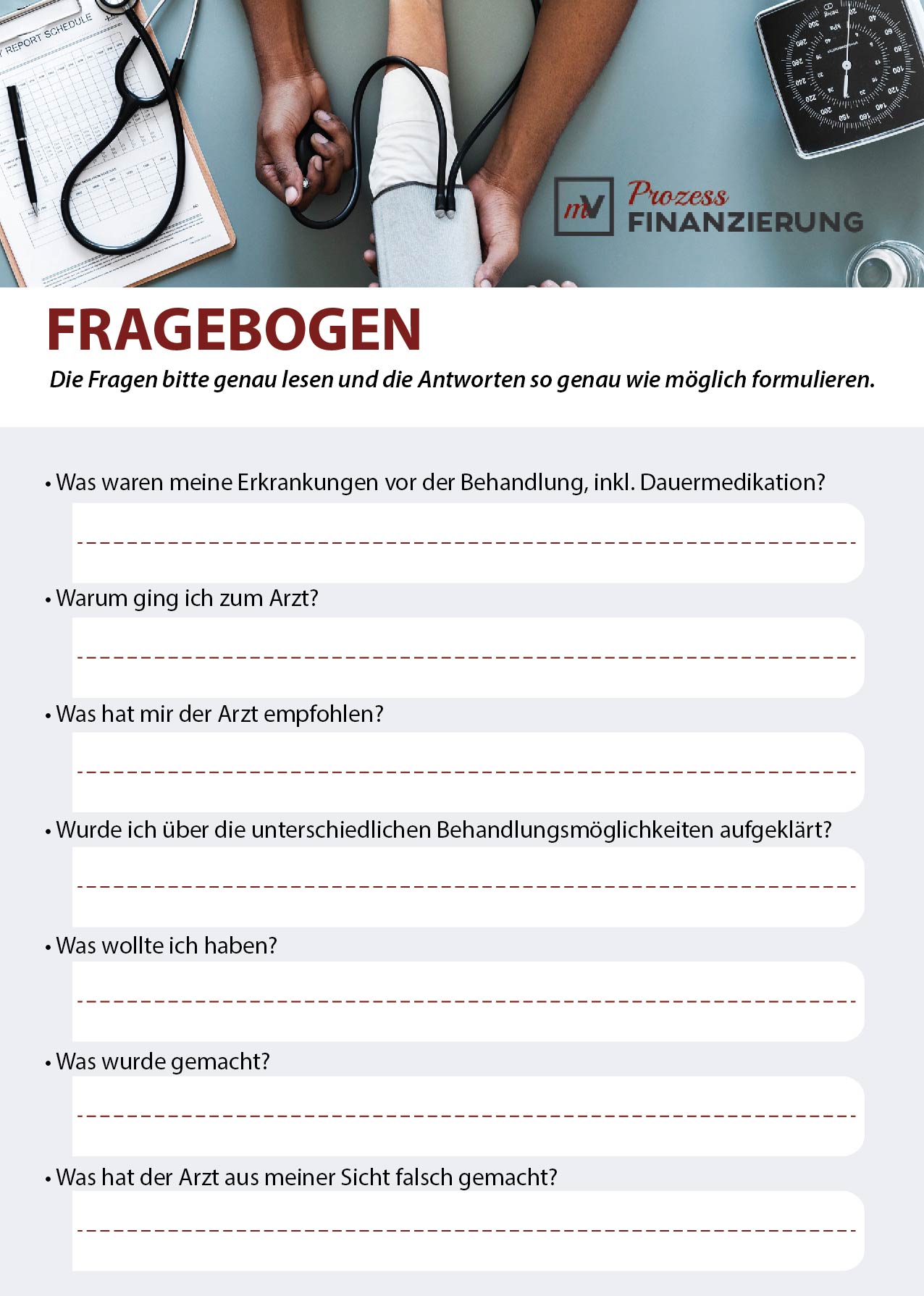 Flyer-Design für Prozessfinanzierungsfirma