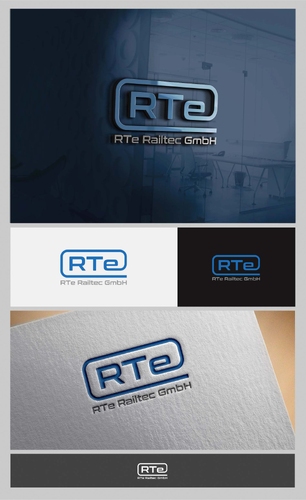  Logo-Design RTe railtec GmbH / Prägevorlage für Werkzeuge um Gummielemente herzustellen