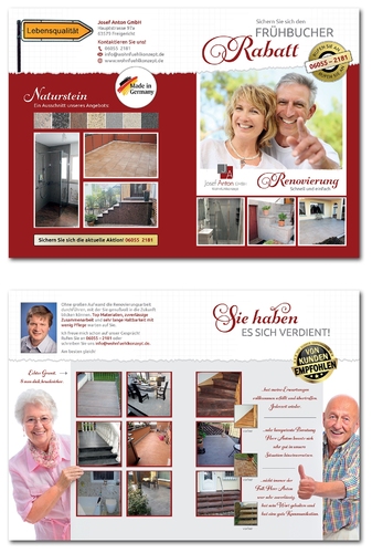 Flyer-Design für Handwerksbetrieb