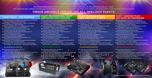 Flyer für DJ Service