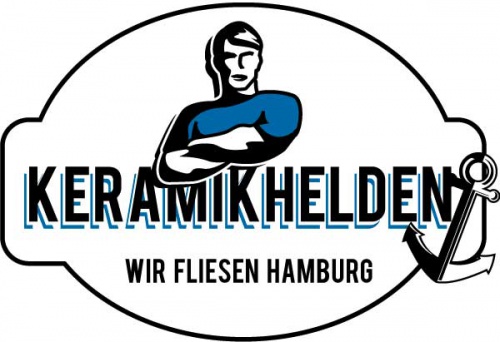 Logo-Design für jungen Fliesenlegerbetrieb Keramikhelden