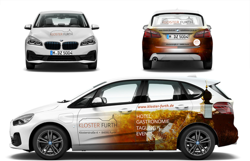 Gesamtheitliches Foliendesign für unseren BMW 225xe iPerformance