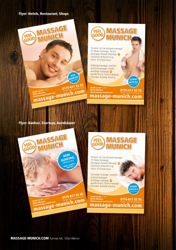 Flyer-Design für Massage-Munich