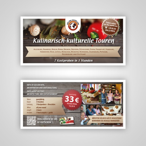 Flyer designen DIN lang (9,8 x 21 cm): food/ event