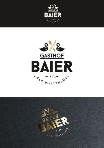 Logo-Design für bayerisches Wirtshaus mit Fremdenzimmer