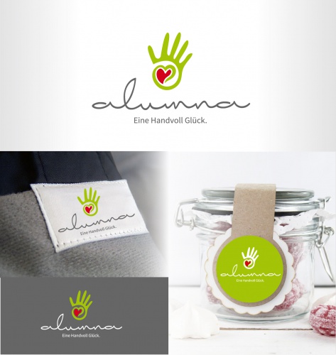 alumna Logodesign für mit Liebe von Hand Gefertigtes