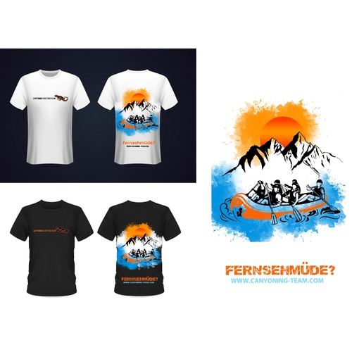 T-Shirt für Canyoning-Team