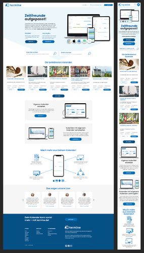 Webdesign für Anbieter von Kalender-Abonnements