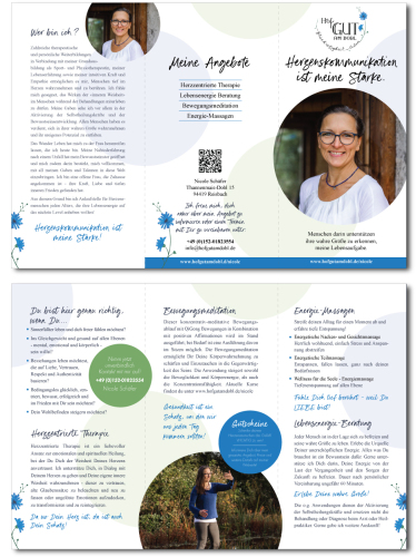  Neuer Flyer für eine Therapeutin für Herzzentrierte Therapie...