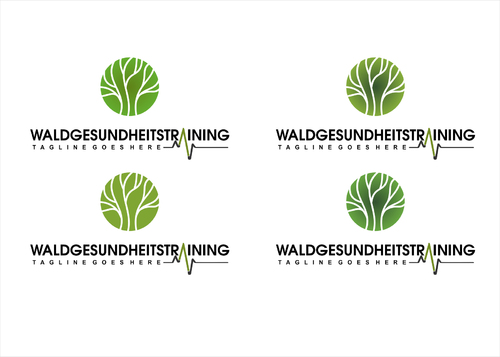  Logo-Design für Waldgesundheitstraining