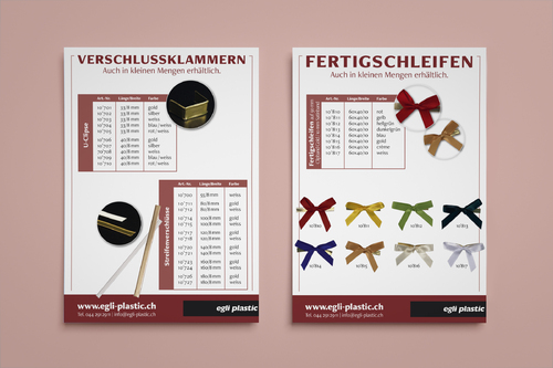 Flyer-Design für Vertrieb von Verpackungsmaterial